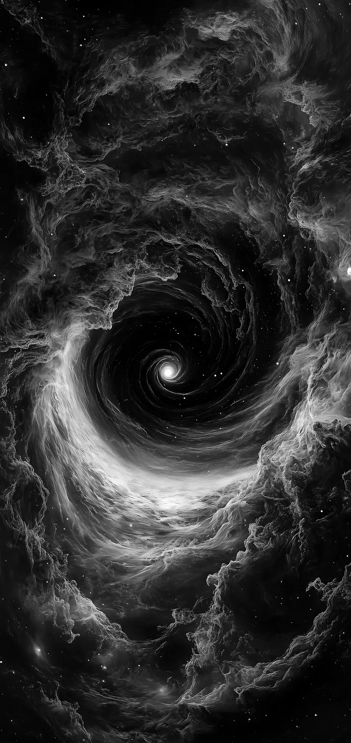 A spiral of cosmic dust and light